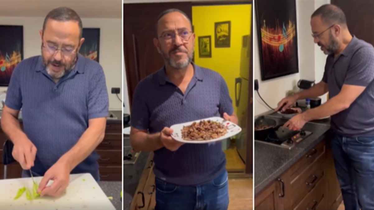 "اتحرقت ولا إيه".. أشرف عبد الباقي يقدم طريقة طهي الكبدة- فيديو