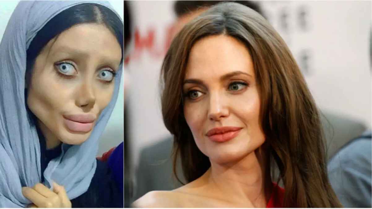 شبيهة أنجلينا جولي الإيرانية تكشف ملامح وجهها الحقيقية- صورة