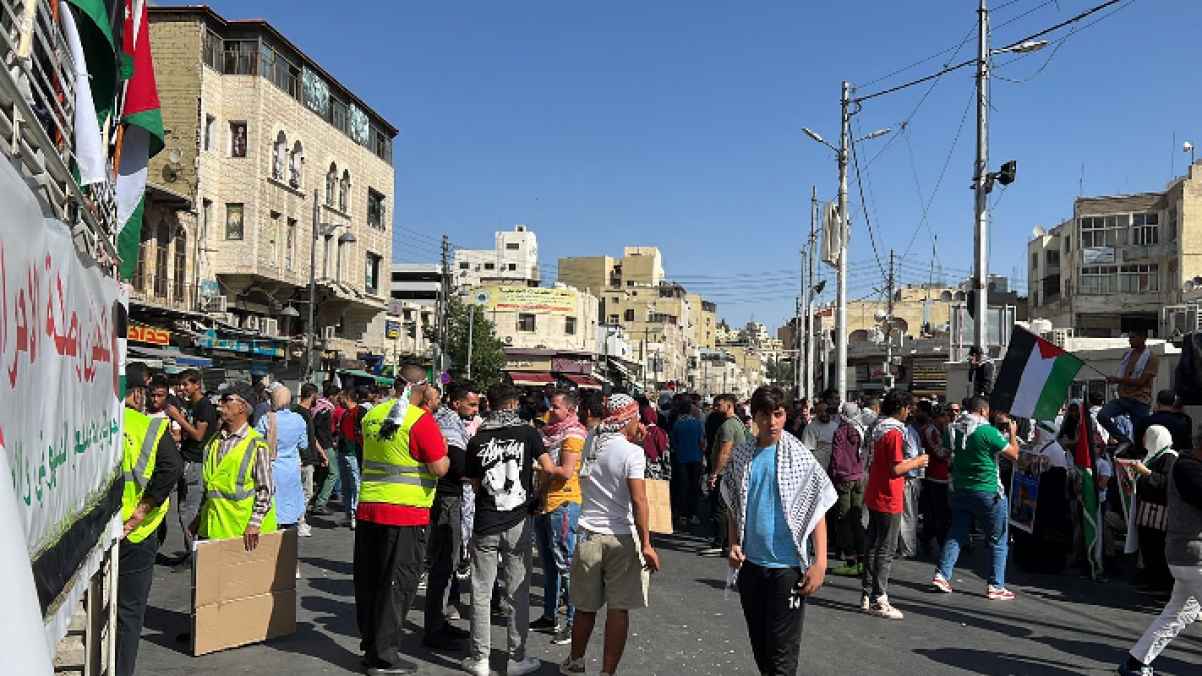 وقفات ومسيرات أردنية تضامنية مع الفلسطينيين ودعما لغزة