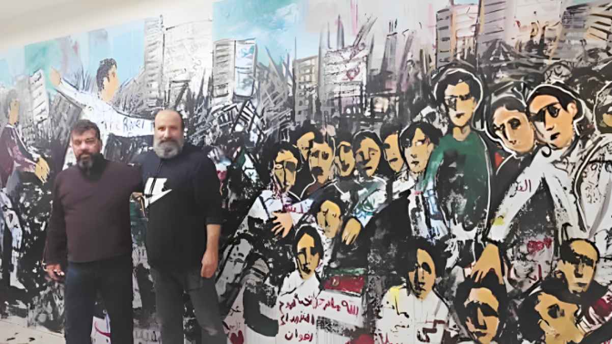 بمشاركة 400 فنان في الأردن.. جدارية تفاعلية تخلد صمود القطاع