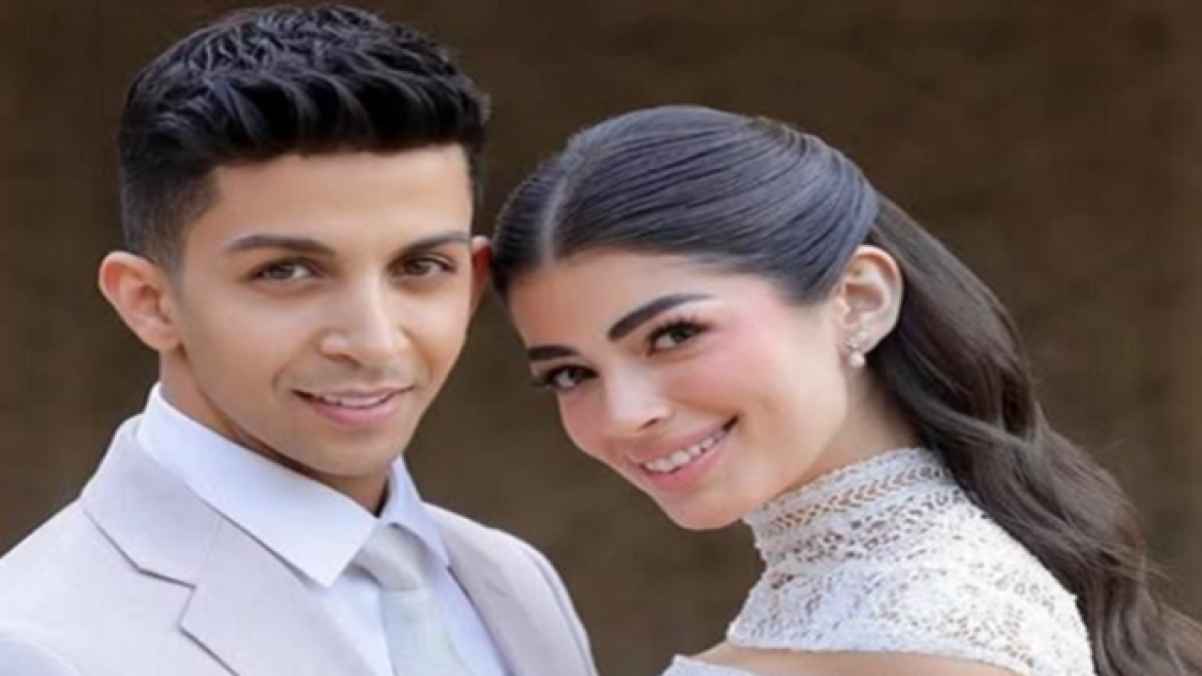 ليلى أحمد زاهر وهشام جمال في أول ظهور بعد الزفاف- فيديو