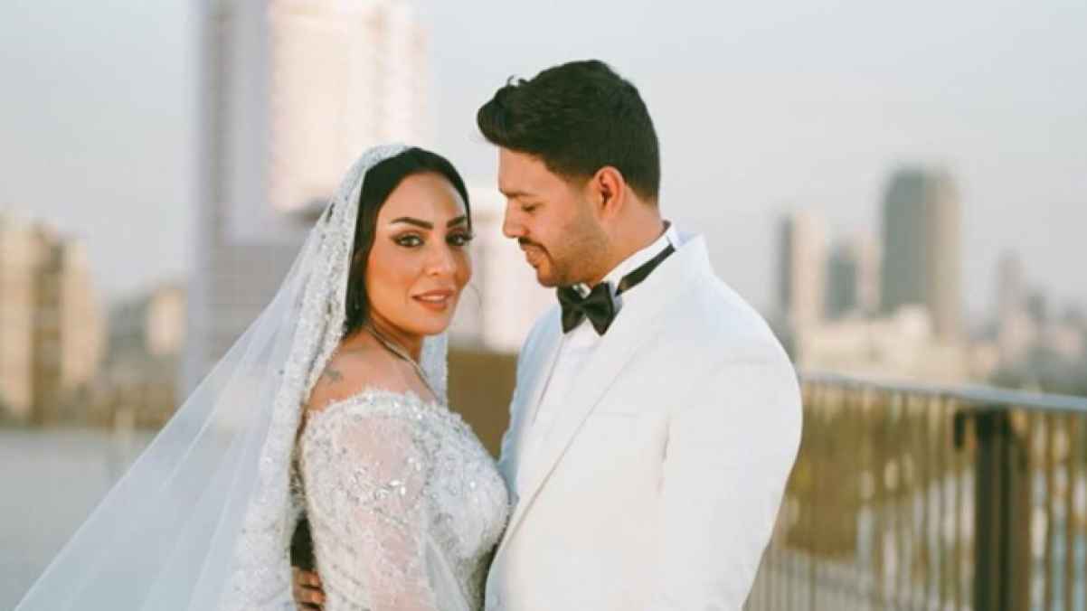 محمد شاهين يحتفل بزفافه على رشا الظنحاني في حفل مميز - فيديو