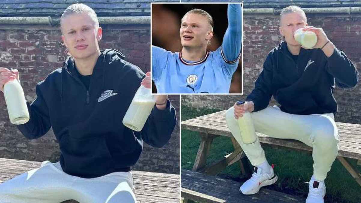 بسبب الحليب.. هالاند أثار الجدل من جديد ولكن خارج الملعب