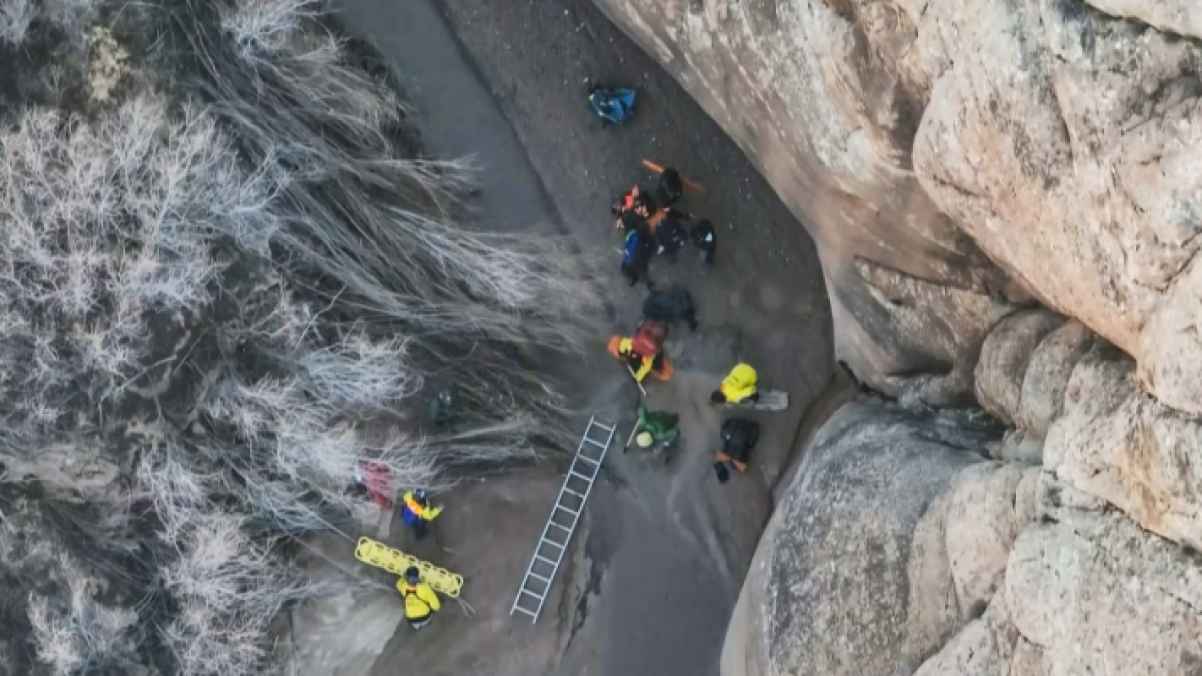 Quicksand traps man for two hours in freezing cold