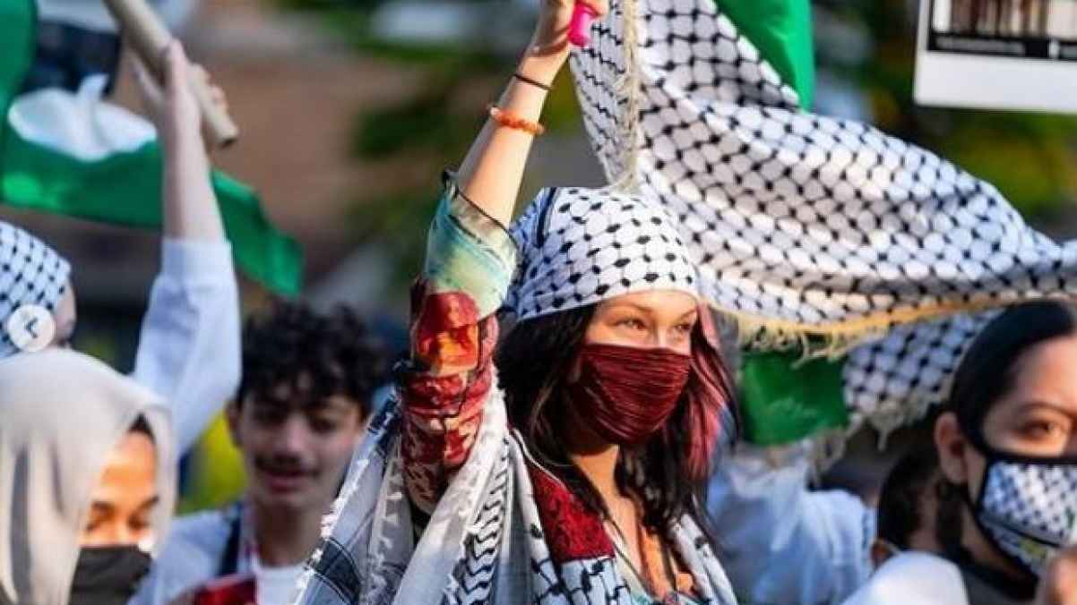بيلا حديد تتصدر الترند بموقفها لنُصرة فلسطين