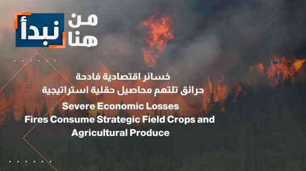 Heavy economic losses: Fires devour strategic field crops
