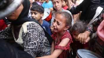 The doll died beneath the rubble but hunger stayed alive