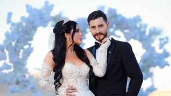 Marriage Crowns the Relationship of Artists Nawar Saad Al-Din and Lara Badri – Photos