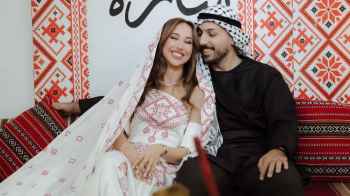 Wissam Qotb and Sarah Sami shine in Palestinian traditional attire at a special henna ceremony – Photos
