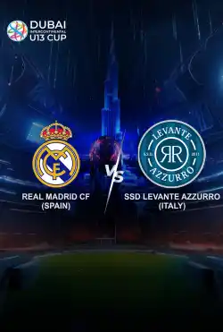 مباريات كأس دبي للقارّات الثامن لكرة القدم تحت 13 عامًا - Real Madrid CF VS SSD Levante Azzurro logo