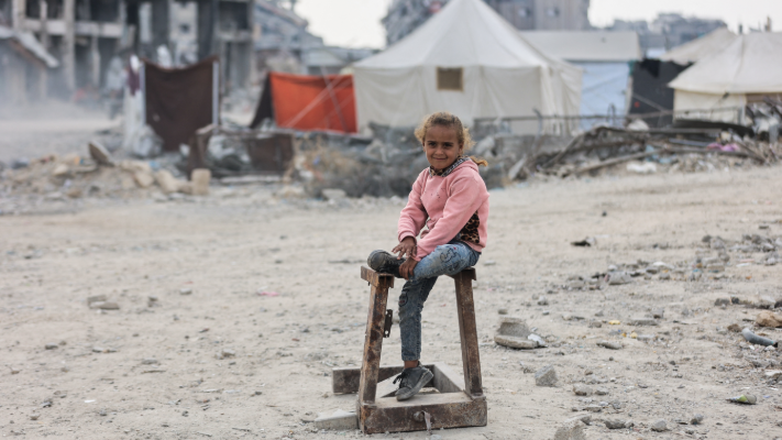 This is Gaza… where a dream becomes nothing more than a safe place to sit